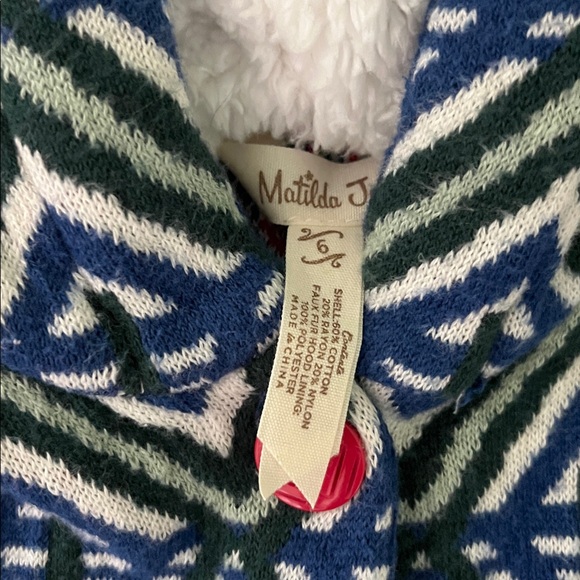 Matilda Jane Hooded Poncho Size 6 - Picture 2 of 3